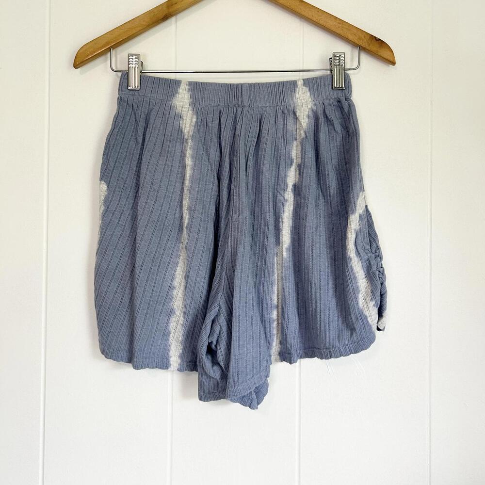 Free People Little Dream Blue Tie Dye Casual Lounge Flowy Shorts Women's Small - Picture 4 of 5